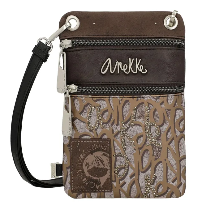 ANEKKE Outer Mantle mini tracolla marrone 15x23x2 cm