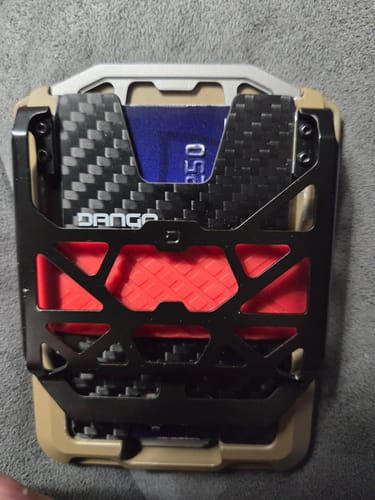 Dango M-Series Backplate M1 carbonio portafoglio RFID
