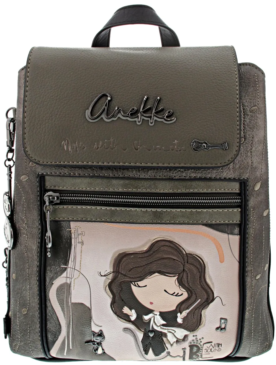 Anekke Orchestra Zaino con Patta Medio con Tasche
