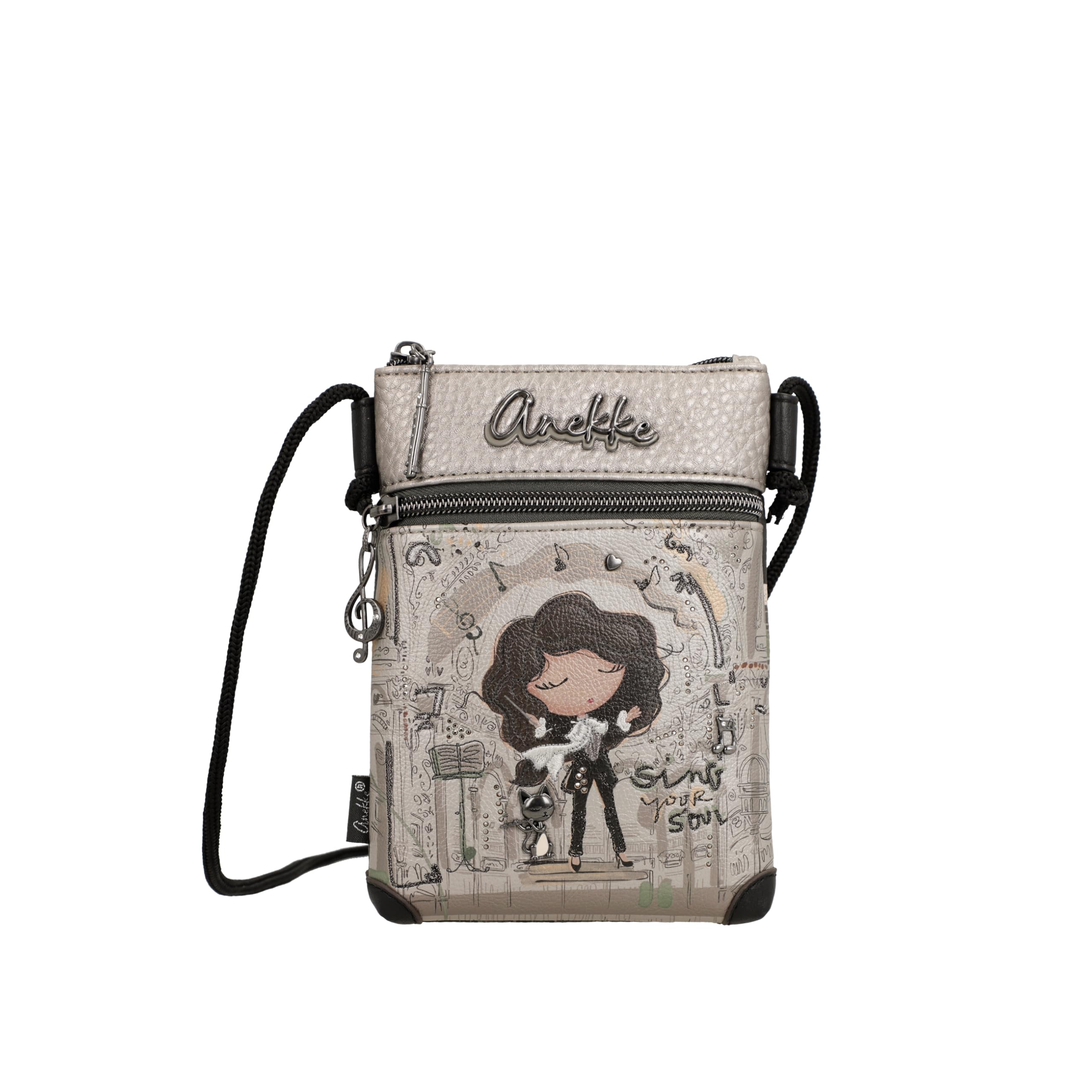 Anekke Orchestra Mini tracolla corda cotone regolabile