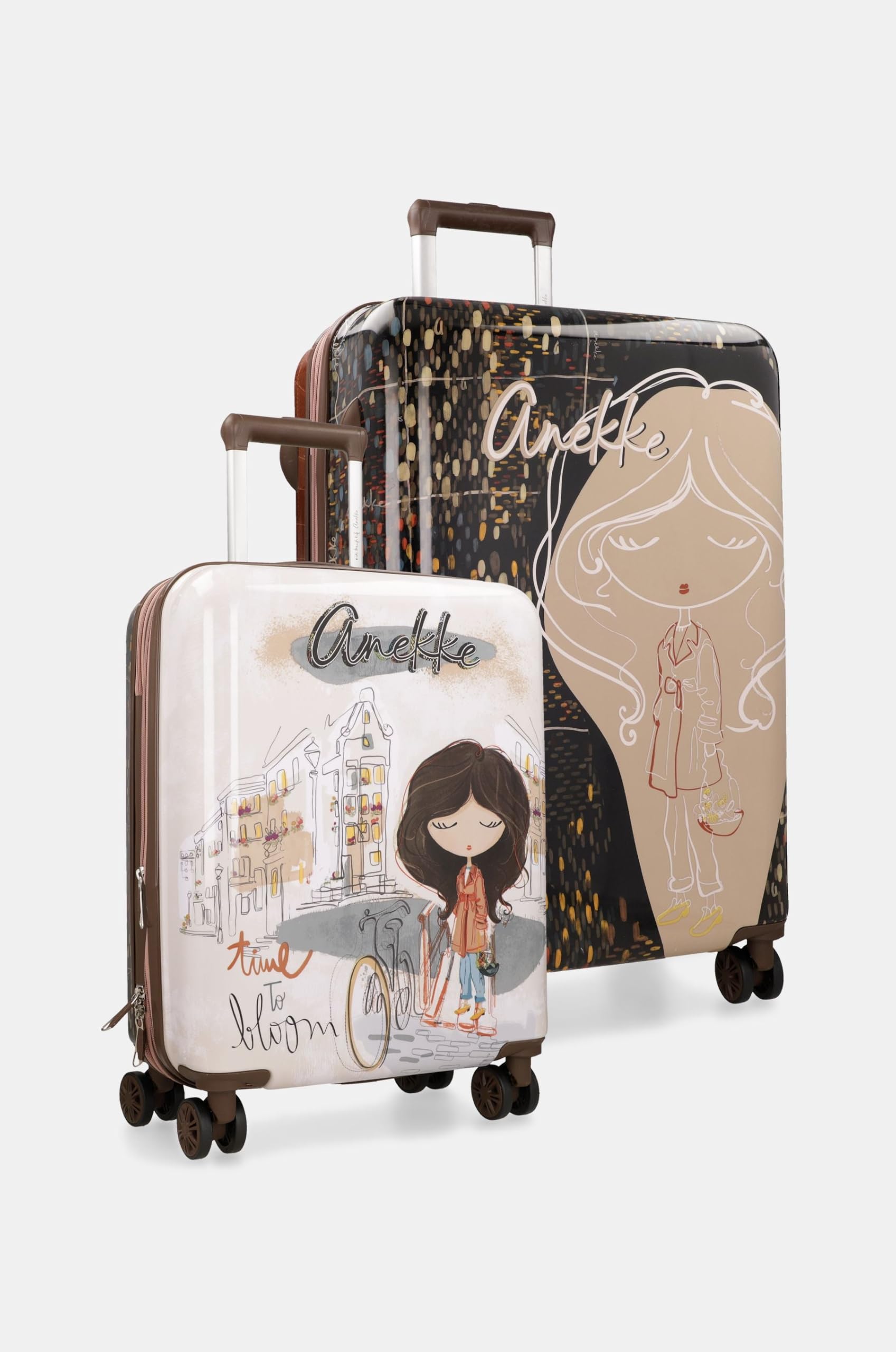 Anekke Tulip Set Valigie da Viaggio Fiori
