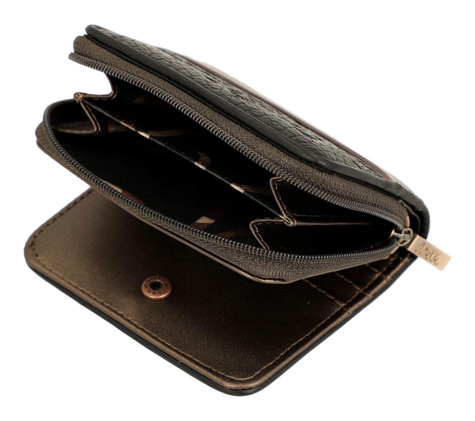 ANEKKE Dreamverse portafoglio donna piccolo RFID zip