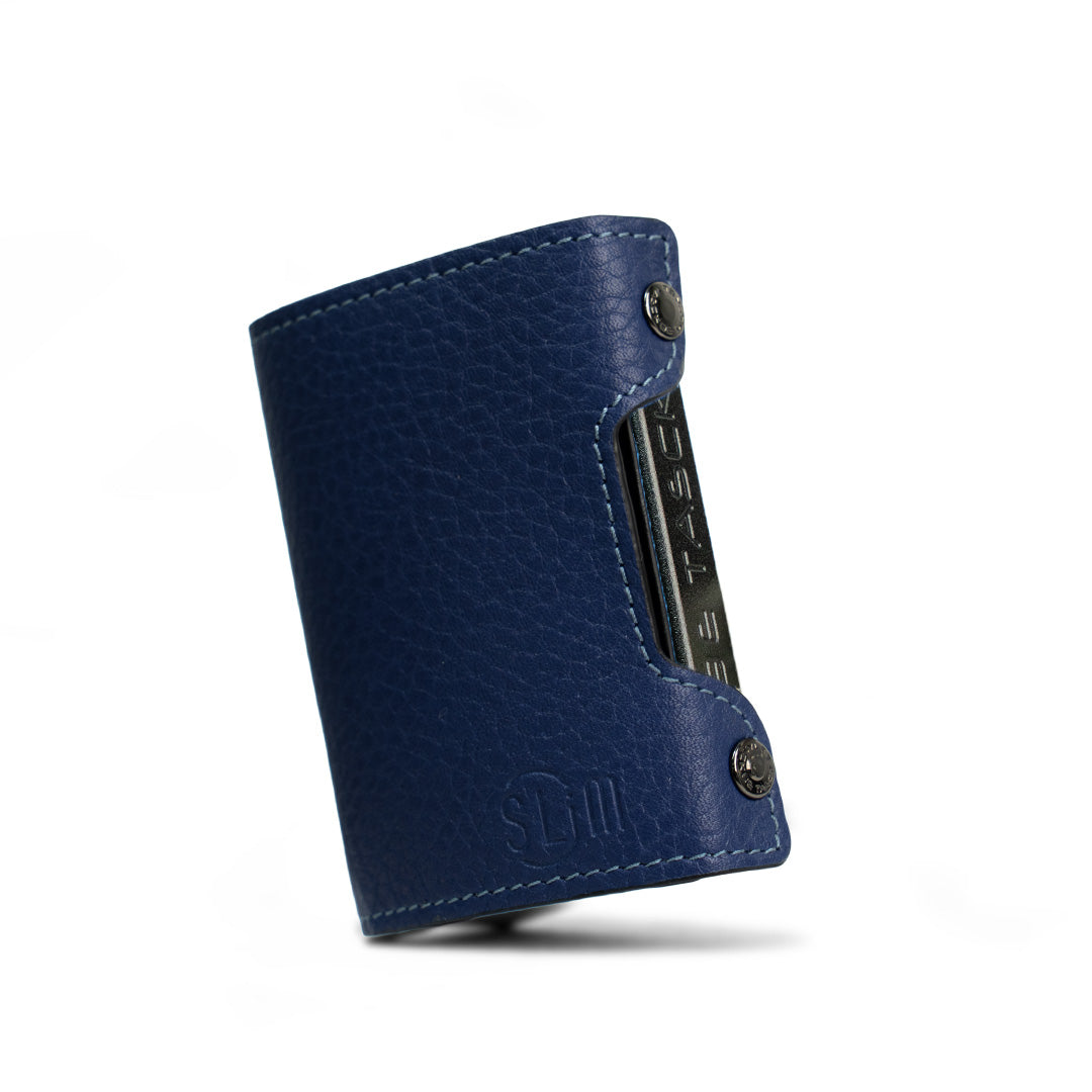 SLim Be Tasck Bottalato Blu portafoglio compatto frame blu