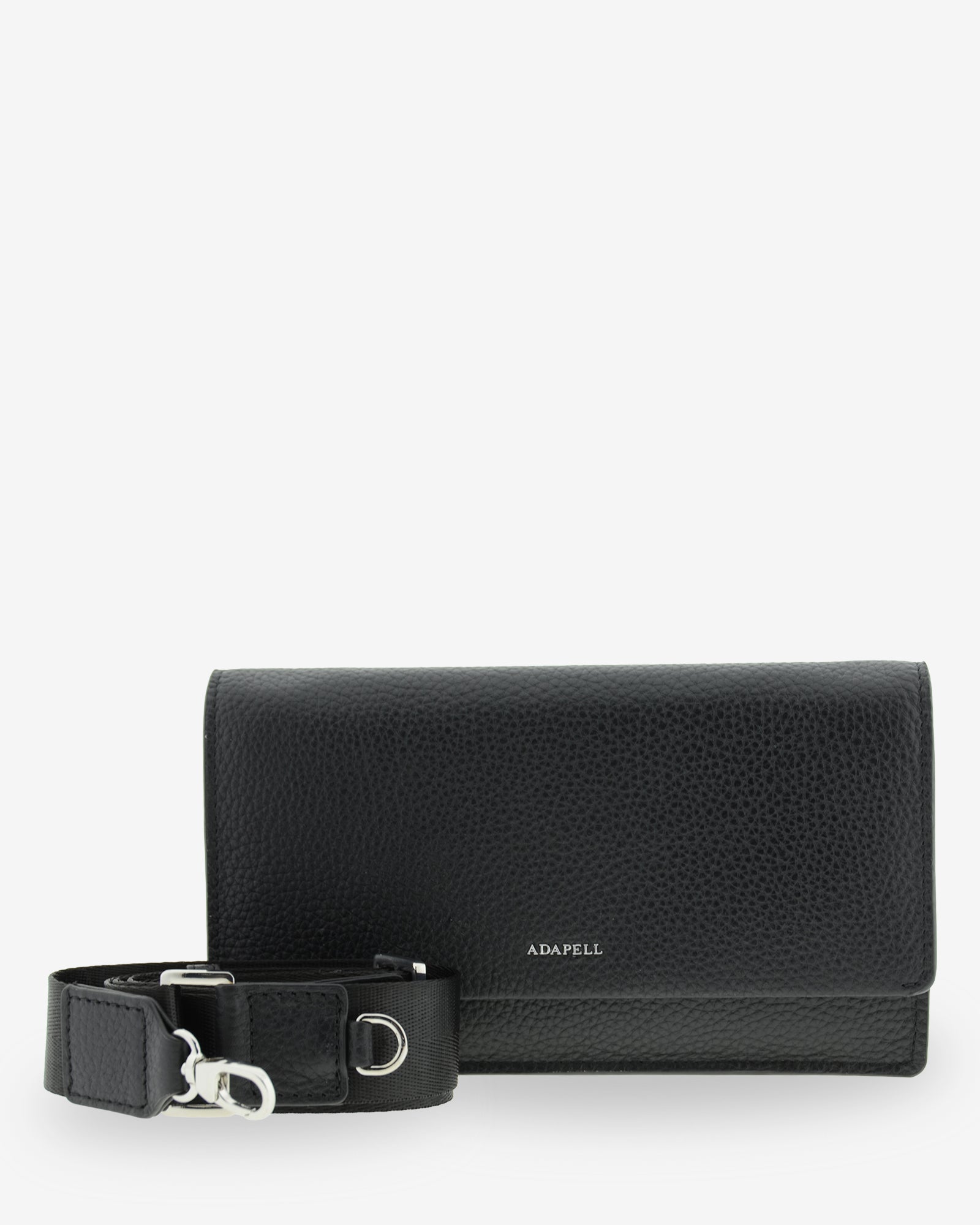 Adapell Nexo 8090 borsa tracolla pelle nero 8 carte RFID