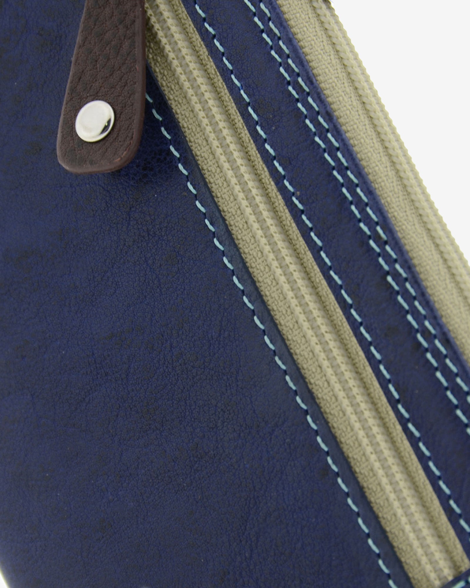 Adapell Basicos 8053-V portamonete pelle marrone doppia zip
