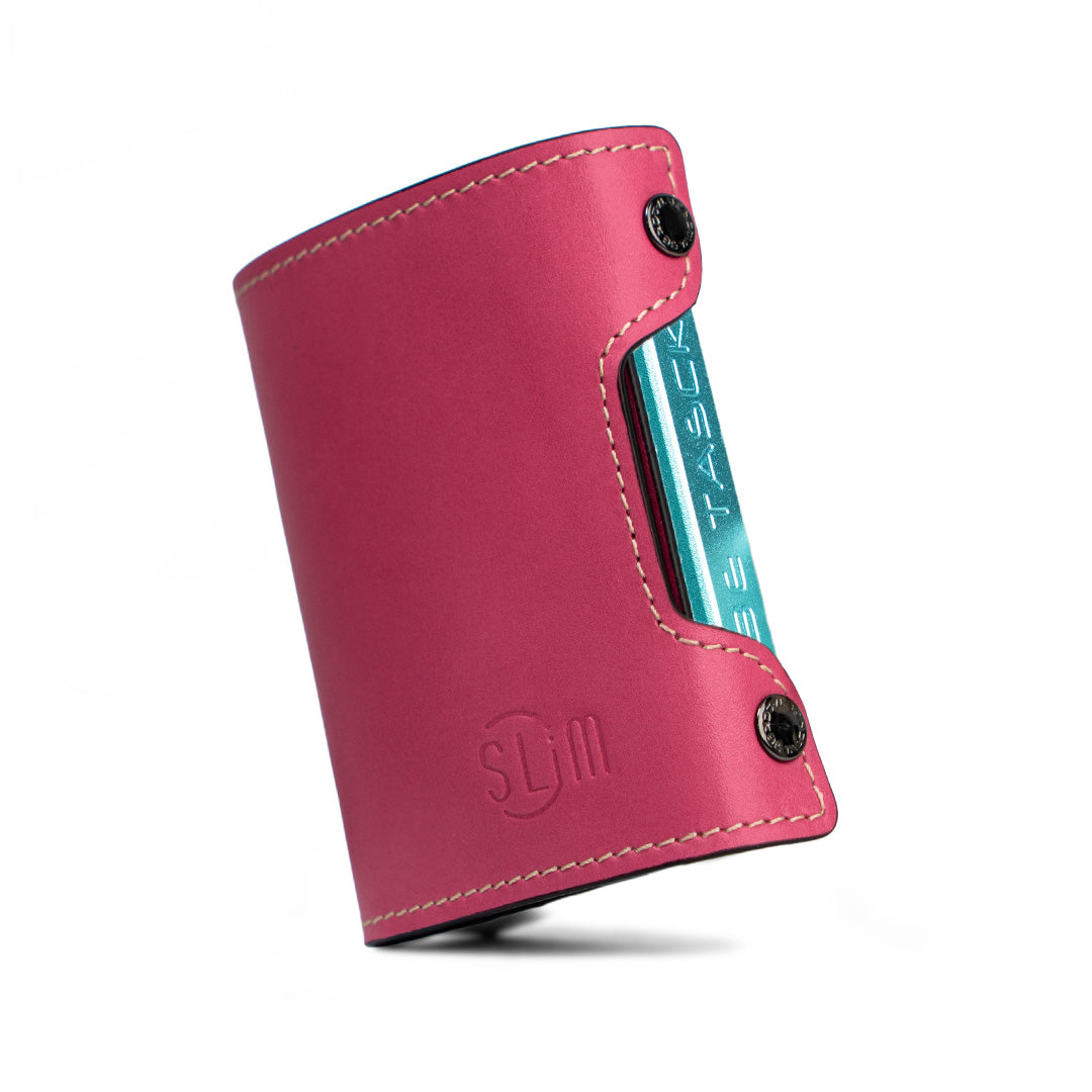 SLim Be Tasck Portafoglio Pelle Vegetale Fucsia Frame