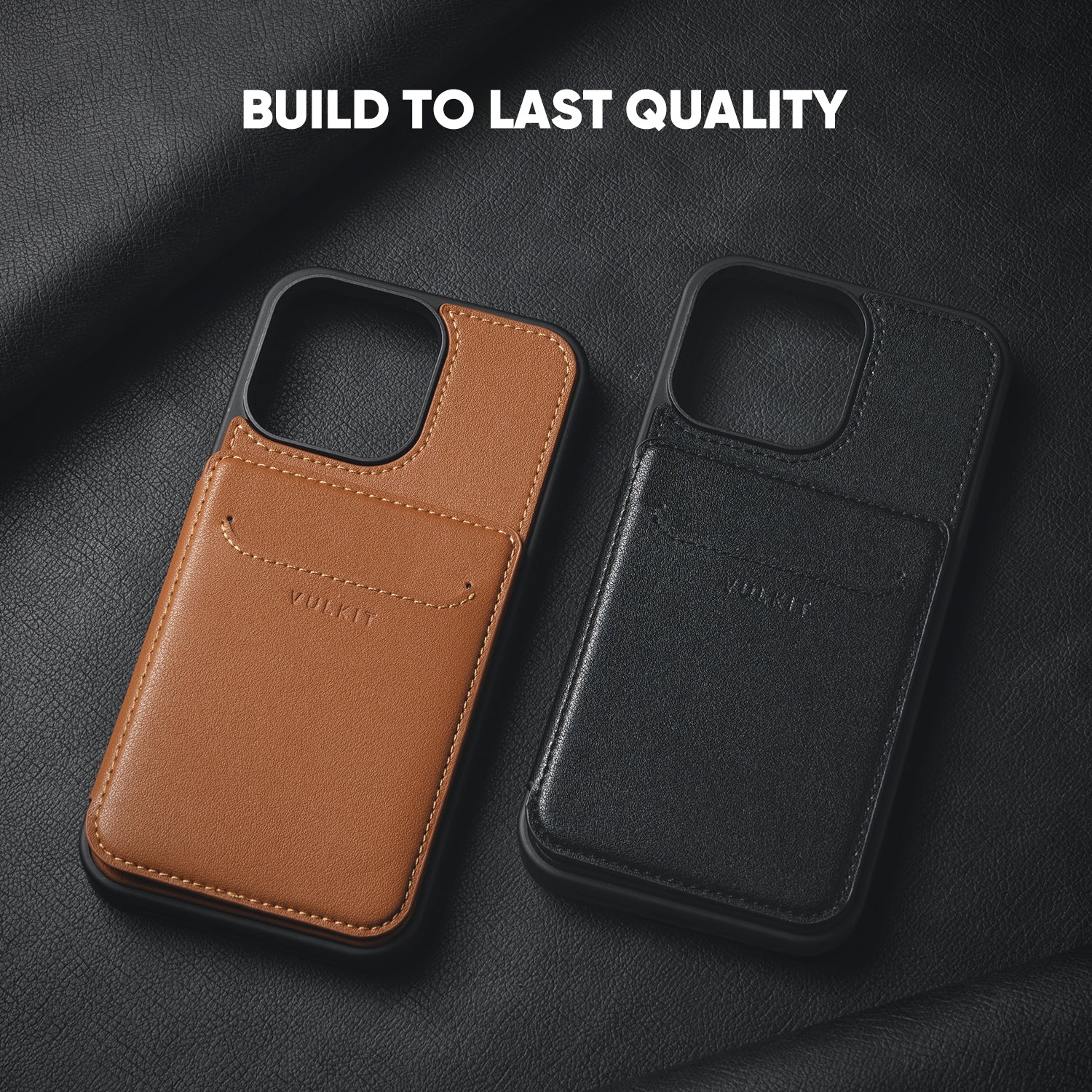 VULKIT VPA107 Cover iPhone 14 Plus Nera Portacarte