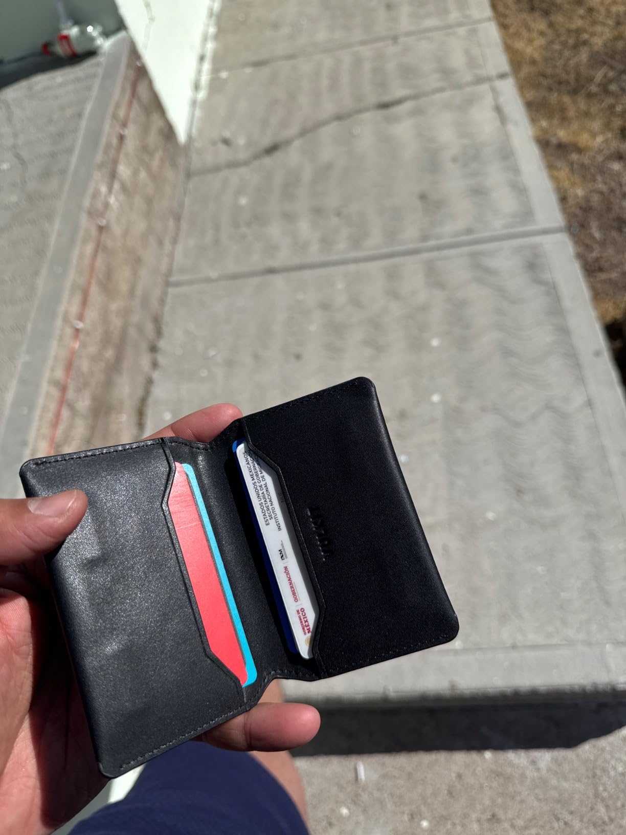 VULKIT VW122 Portacarte Pelle Nero RFID Slim