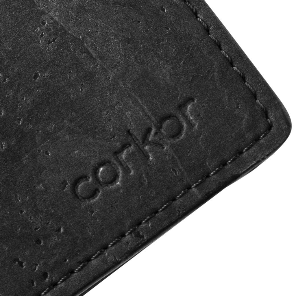 Corkor Wallets portafoglio bifold sughero nero RFID