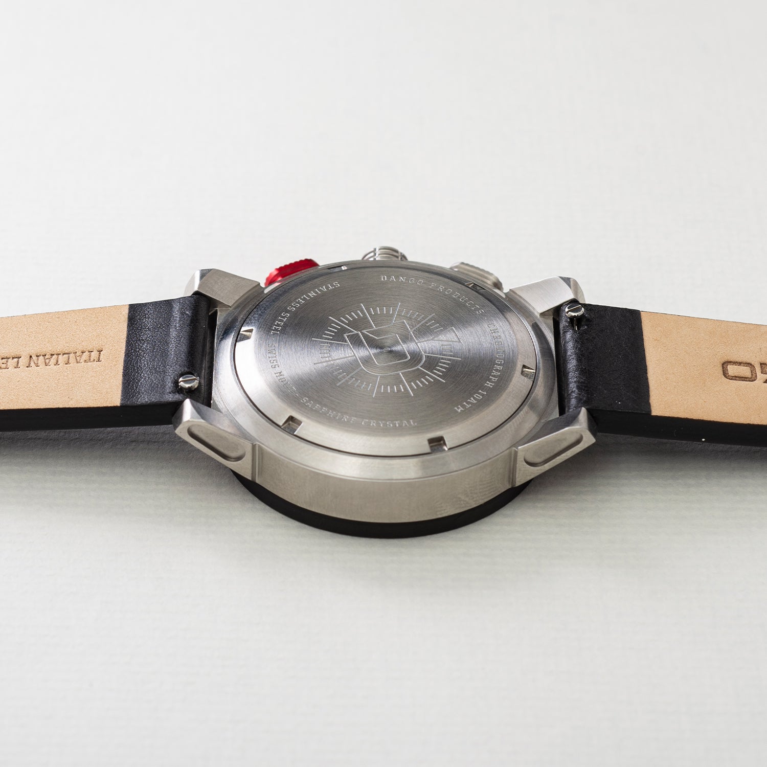 Dango CR-01 cronografo uomo 45mm pelle Jet Black