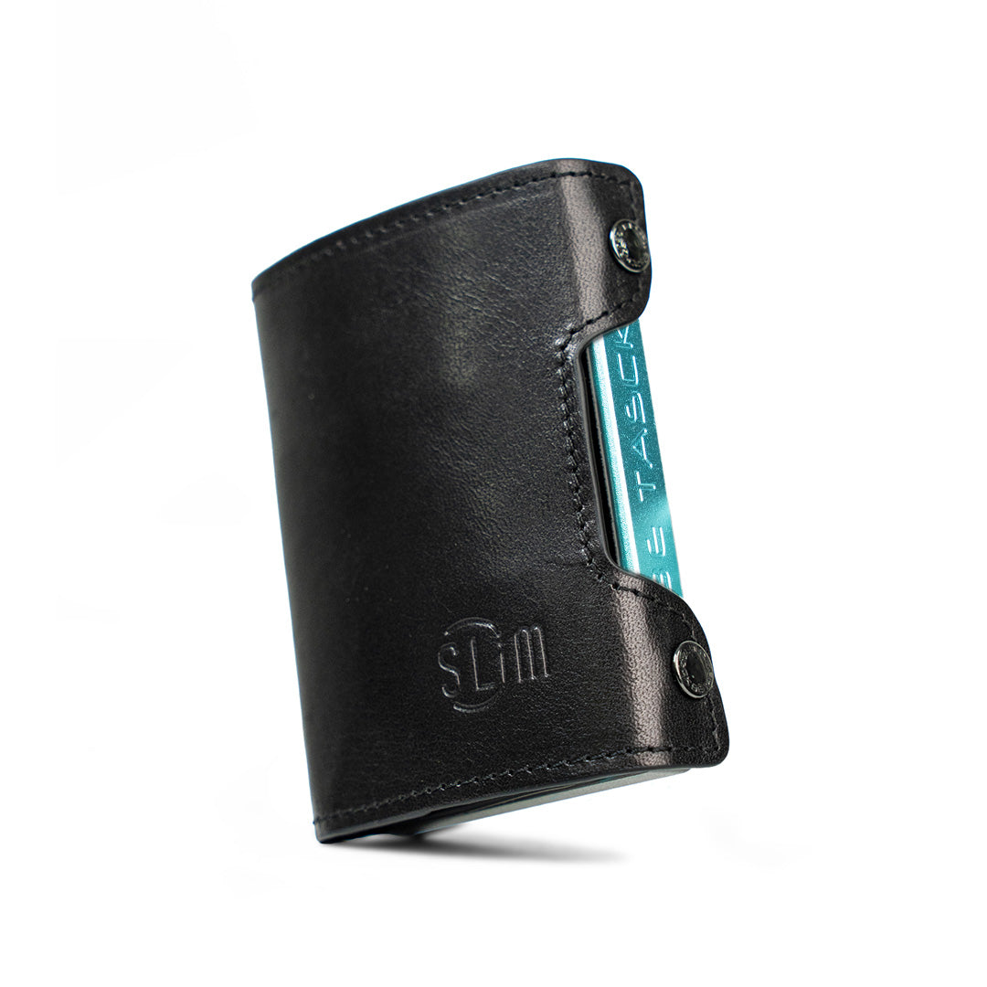 SLim Be Tasck Portafoglio Pelle Nero Frame Nero