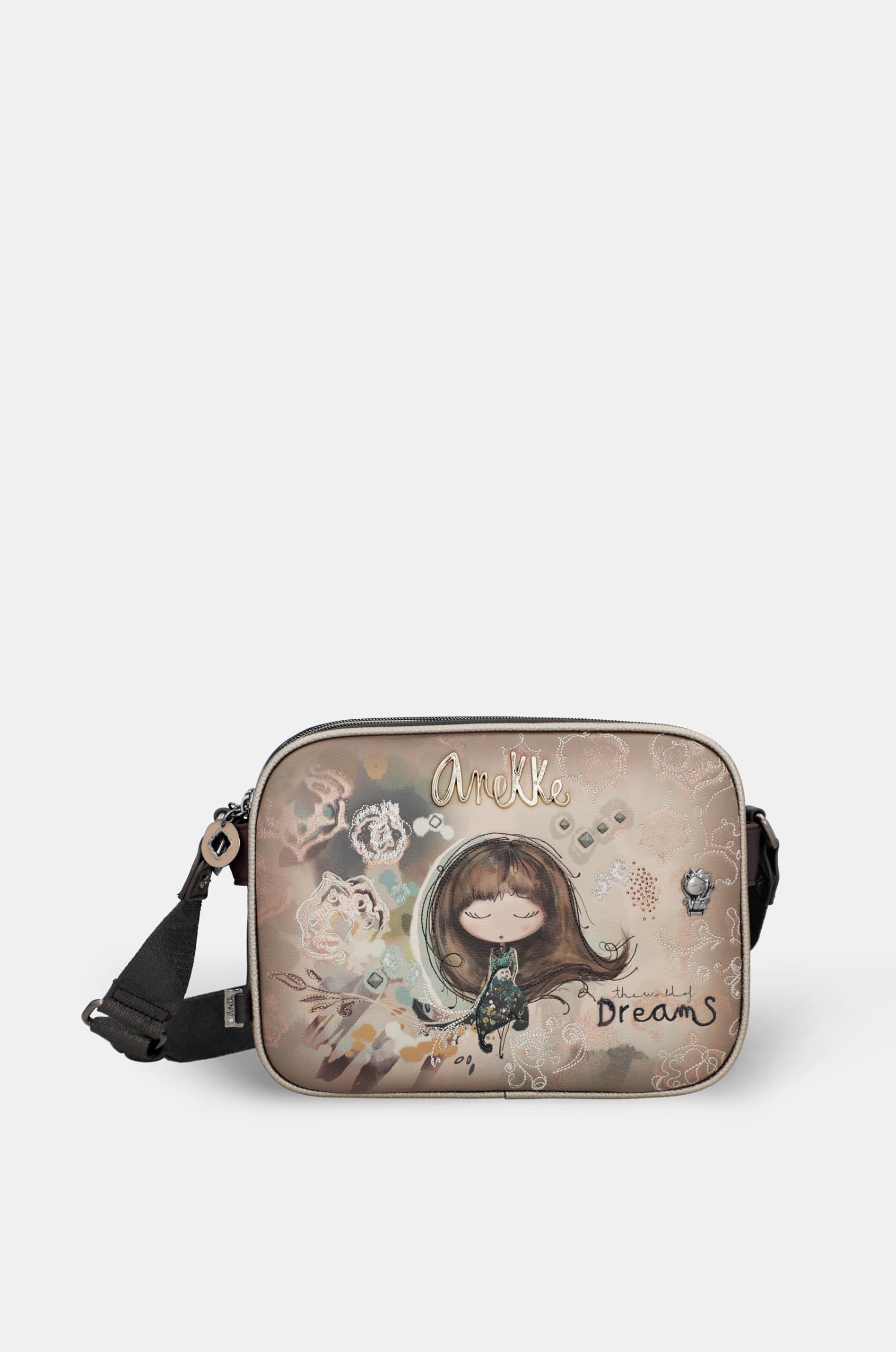 Anekke Real borsa tracolla donna 25x19x6 cm cerniera