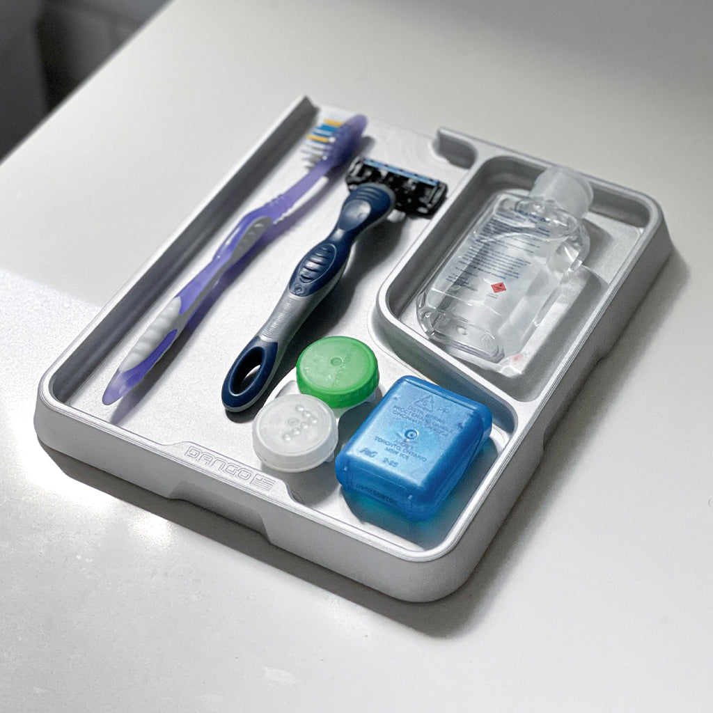 Dango Side Tray svuotatasche alluminio 2 scomparti