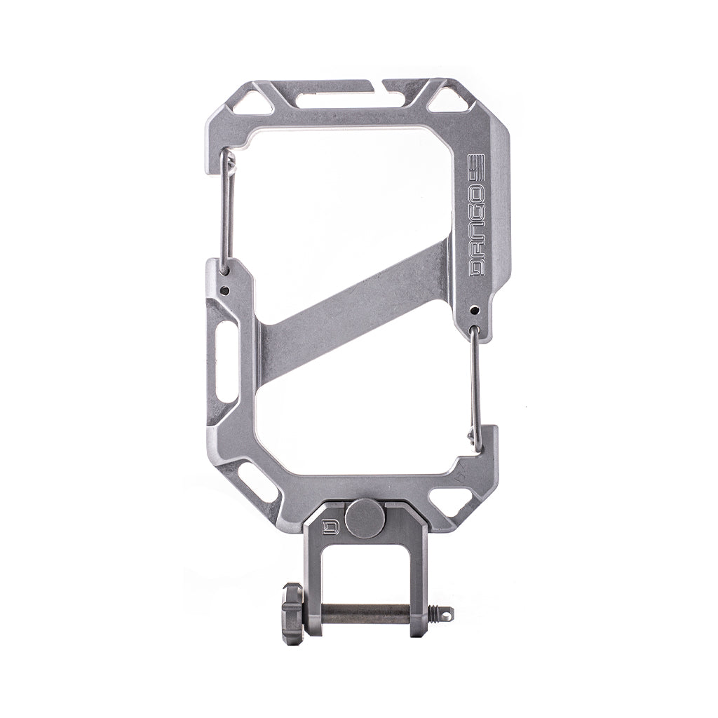 Dango Carabiner XL & Shackle Moschettone Satin Silver Alluminio