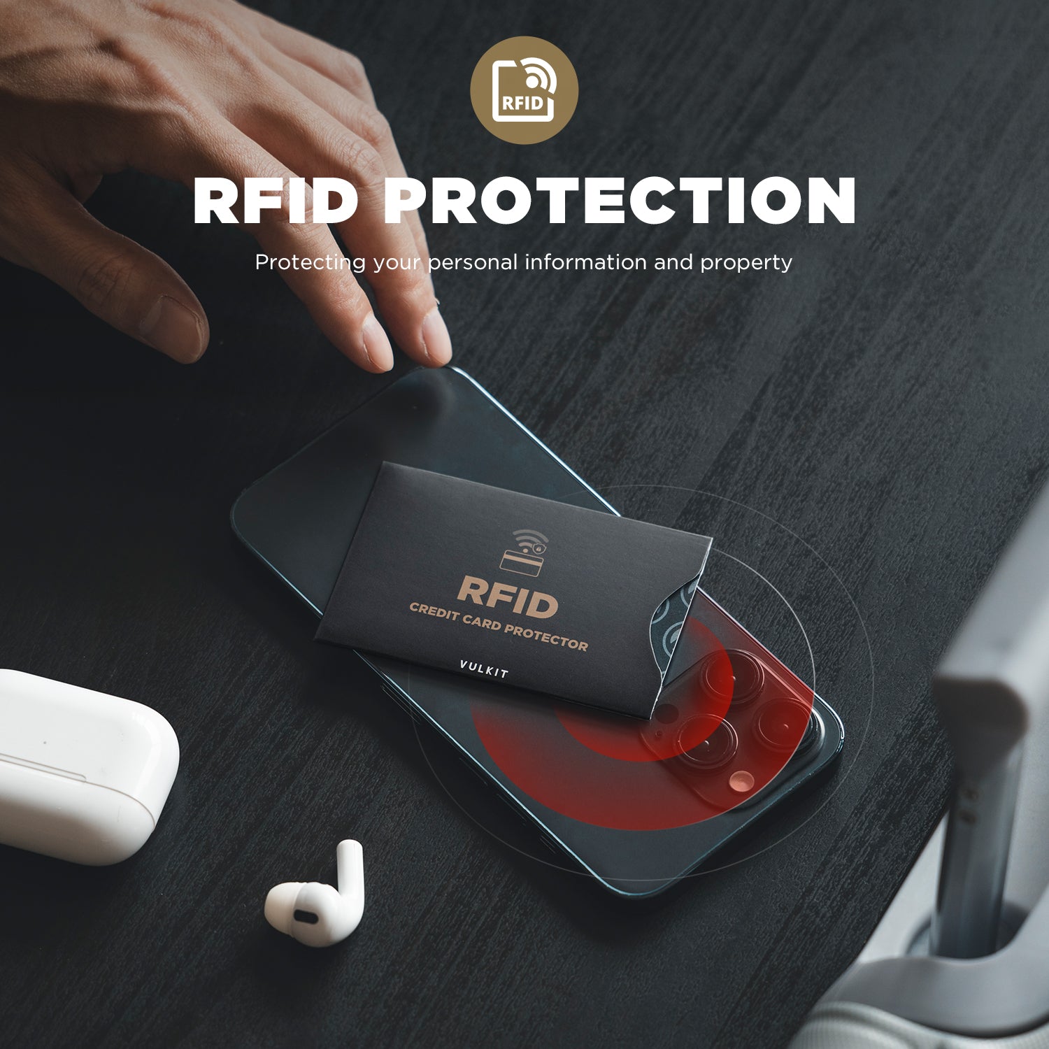 VULKIT Card Protector VCP101 bustine RFID carte 10 pezzi