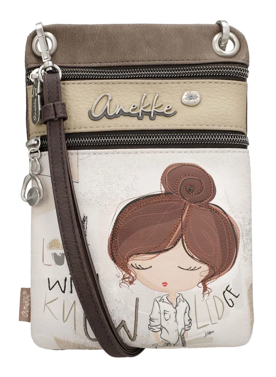Anekke Sophia Mini Borsa a Tracolla Donna Stampa Geometrica