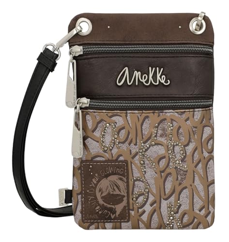 ANEKKE Outer Mantle mini tracolla marrone 15x23x2 cm