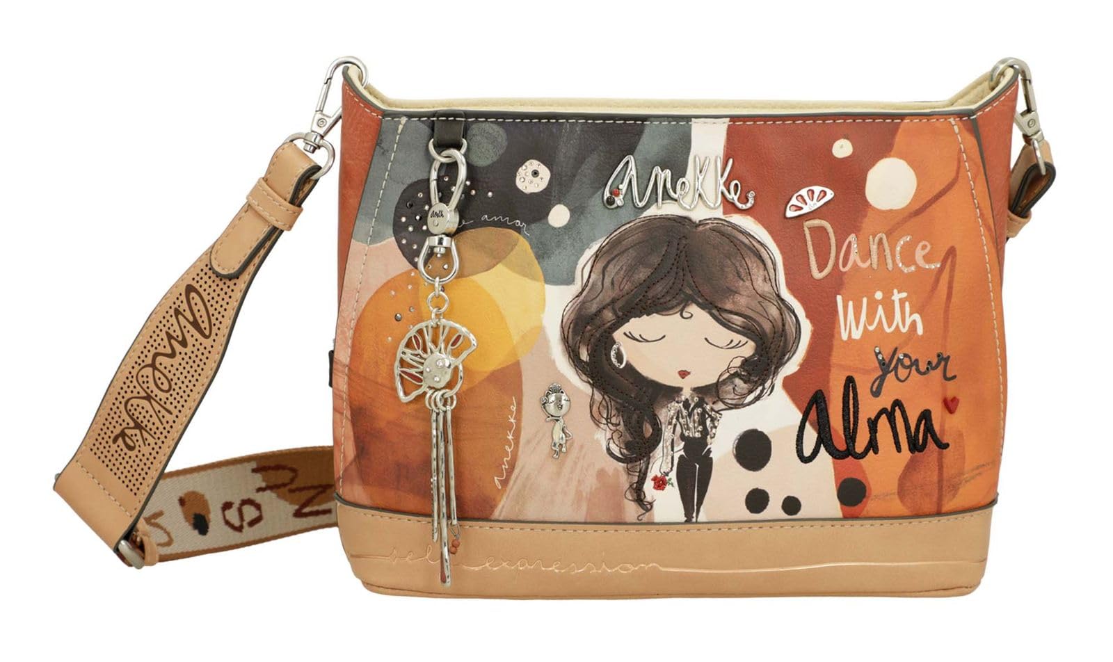 Anekke Alma Borsa Tracolla 23x17 Ciondolo Logo