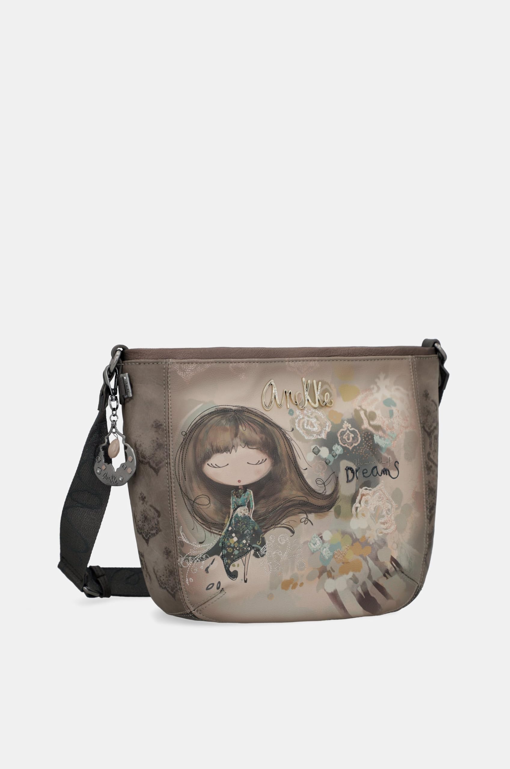 Anekke Real Tracolla Donna 27x26x13 cm con Cerniera