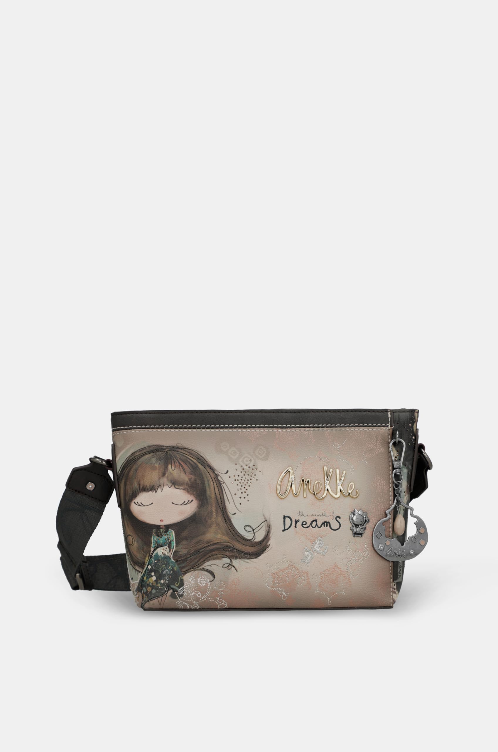 Anekke Real borsa tracolla donna 22x17x8 cm cerniera