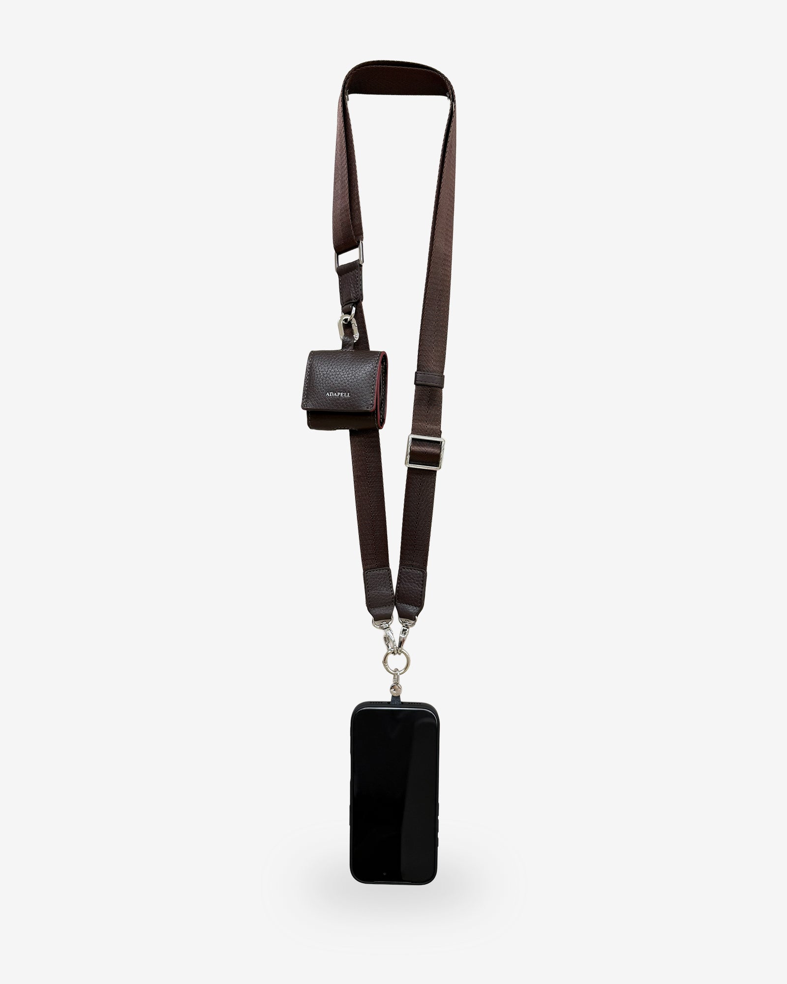 Adapell Nexo lanyard telefono nylon nero regolabile 150cm
