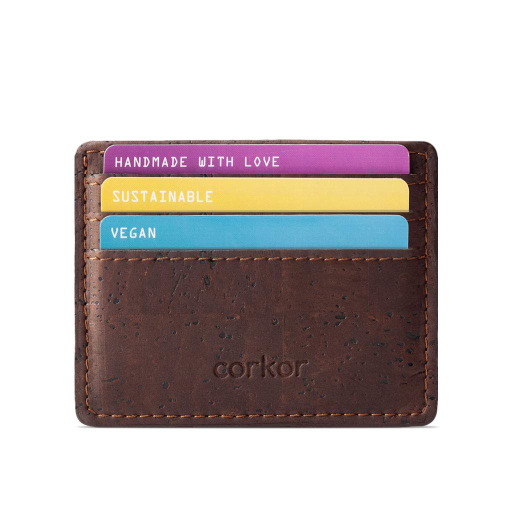 Corkor Wallets portafoglio sughero nero Small RFID
