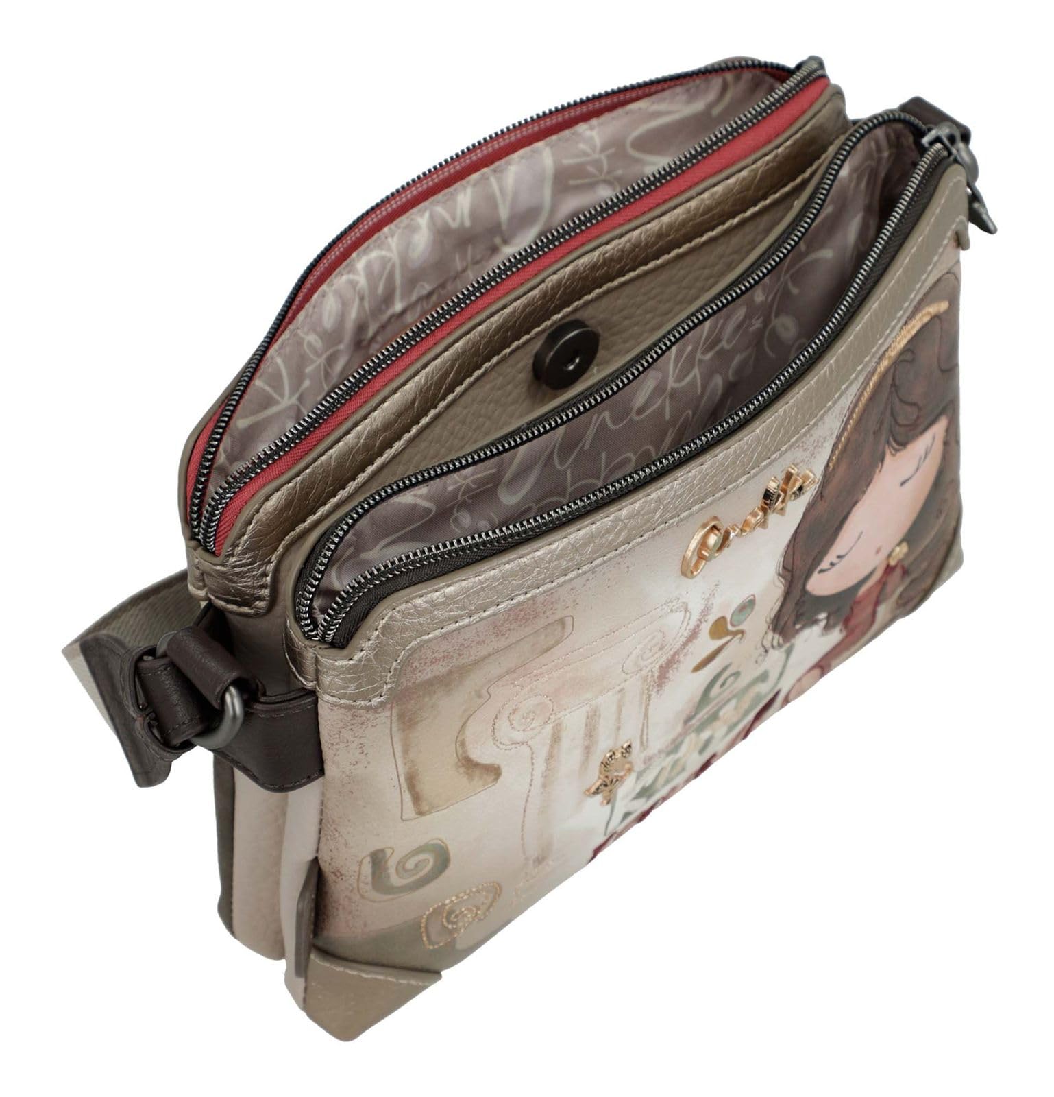 Anekke Muse Borsa Tracolla 3 Scomparti Donna Grecia