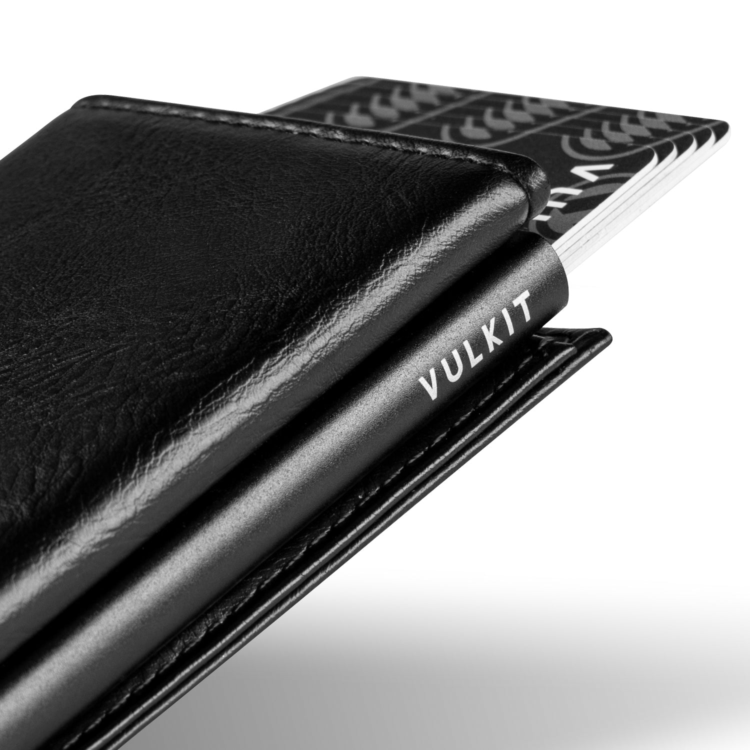 VULKIT Pop Up VC203 portafoglio slim RFID nero carbon