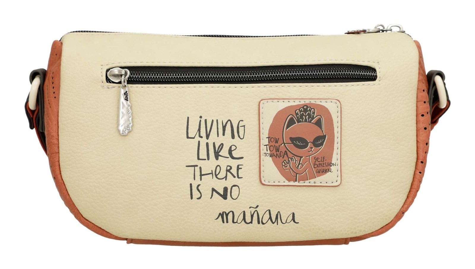 Anekke Alma borsa a tracolla ovale multicolore 24,5 cm