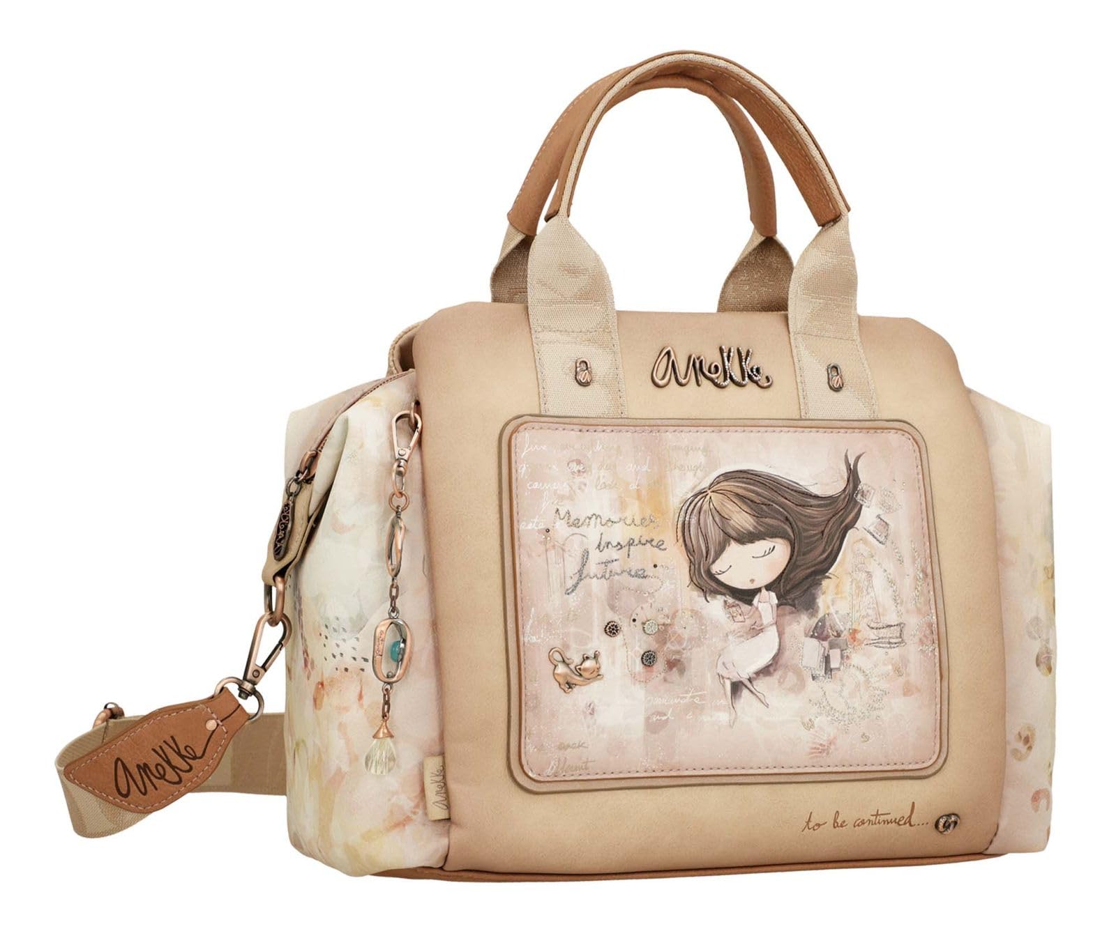 Anekke Memories Bowling borsa a mano tracolla stampa