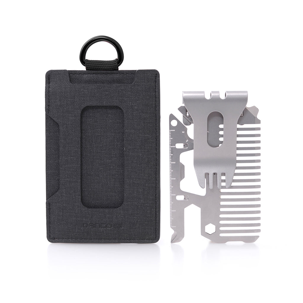 Dango S-Series S1 Stealth portafoglio slim DTEX nero 9 carte bundle
