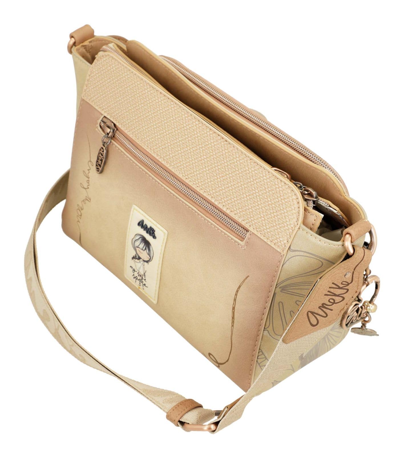 Anekke Stories Bandolera Mediana Borsa Laptop Leggera