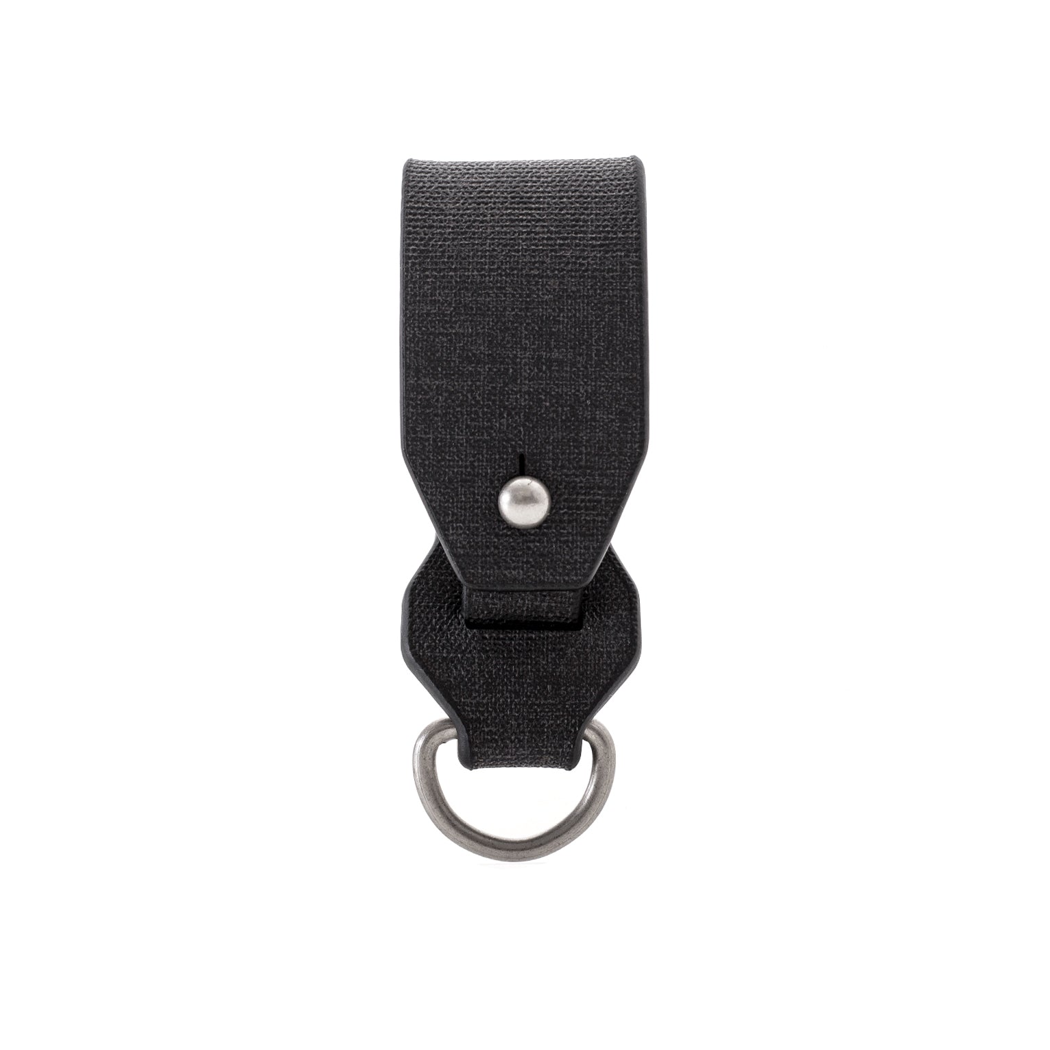Dango Belts Belt Fob portachiavi pelle nero Jet Black singolo