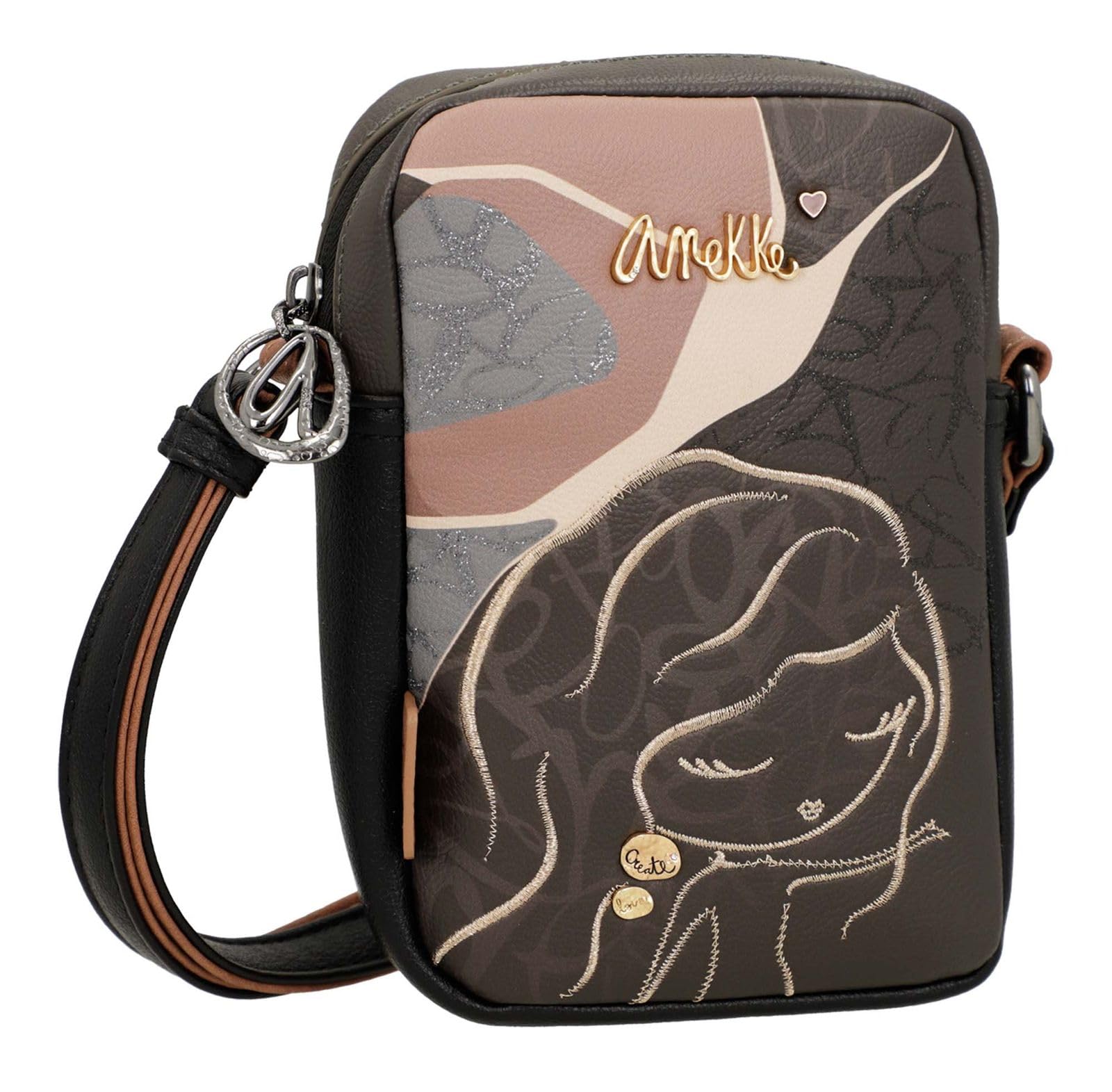Anekke Real Heartbeat Mini Tracolla 14x20 cm Cuore