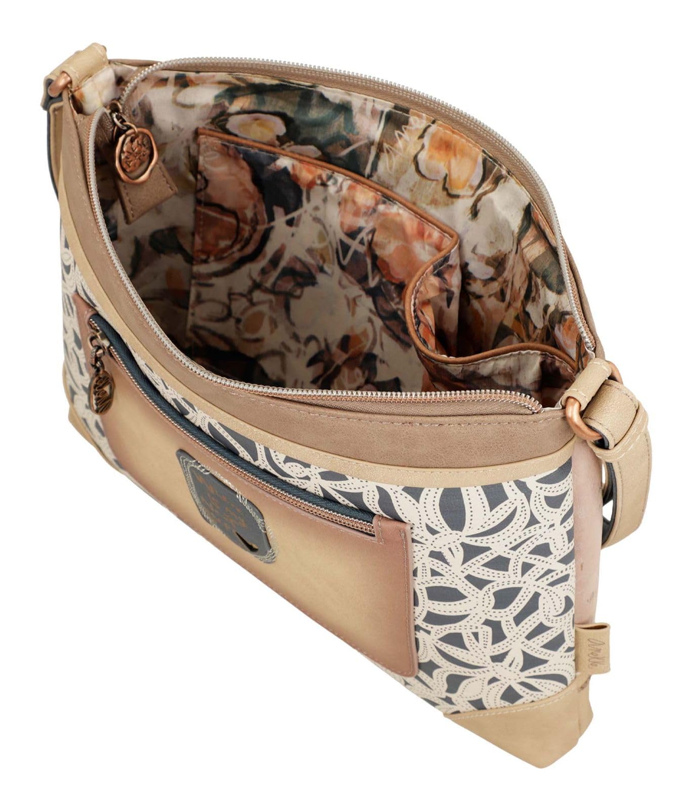 Anekke Memories borsa a tracolla grande stampata 28,5 cm