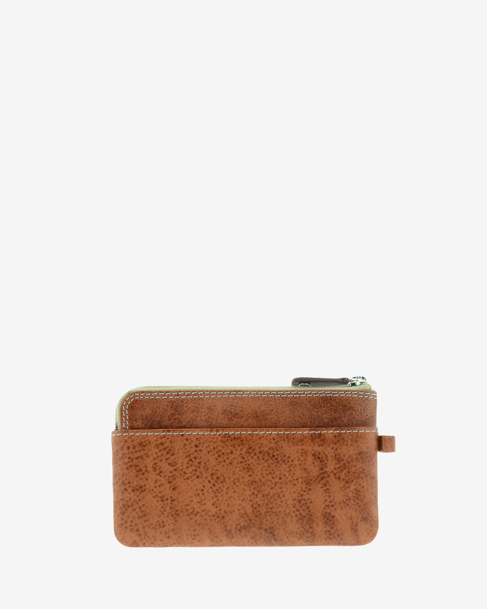 Adapell Basicos 8053-V portamonete pelle marrone doppia zip