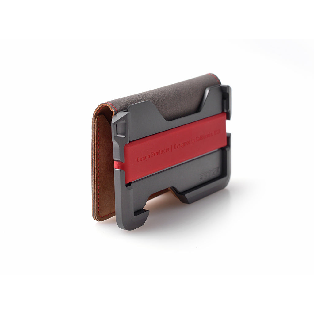 Dango D-Series D01 Dapper portafoglio bifold pelle grigio 17 carte