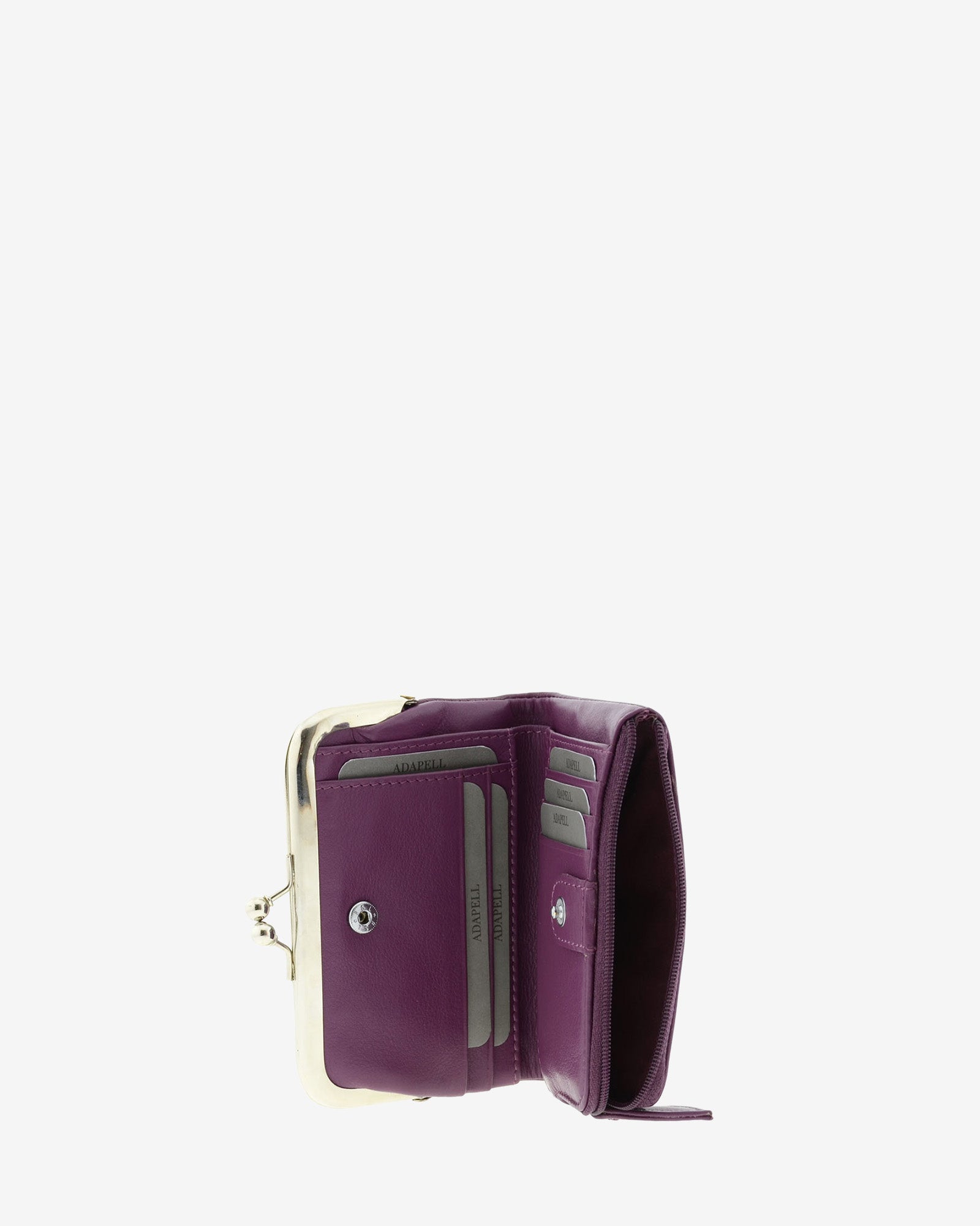 Adapell 8069 portafoglio piccolo donna nero clic-clac