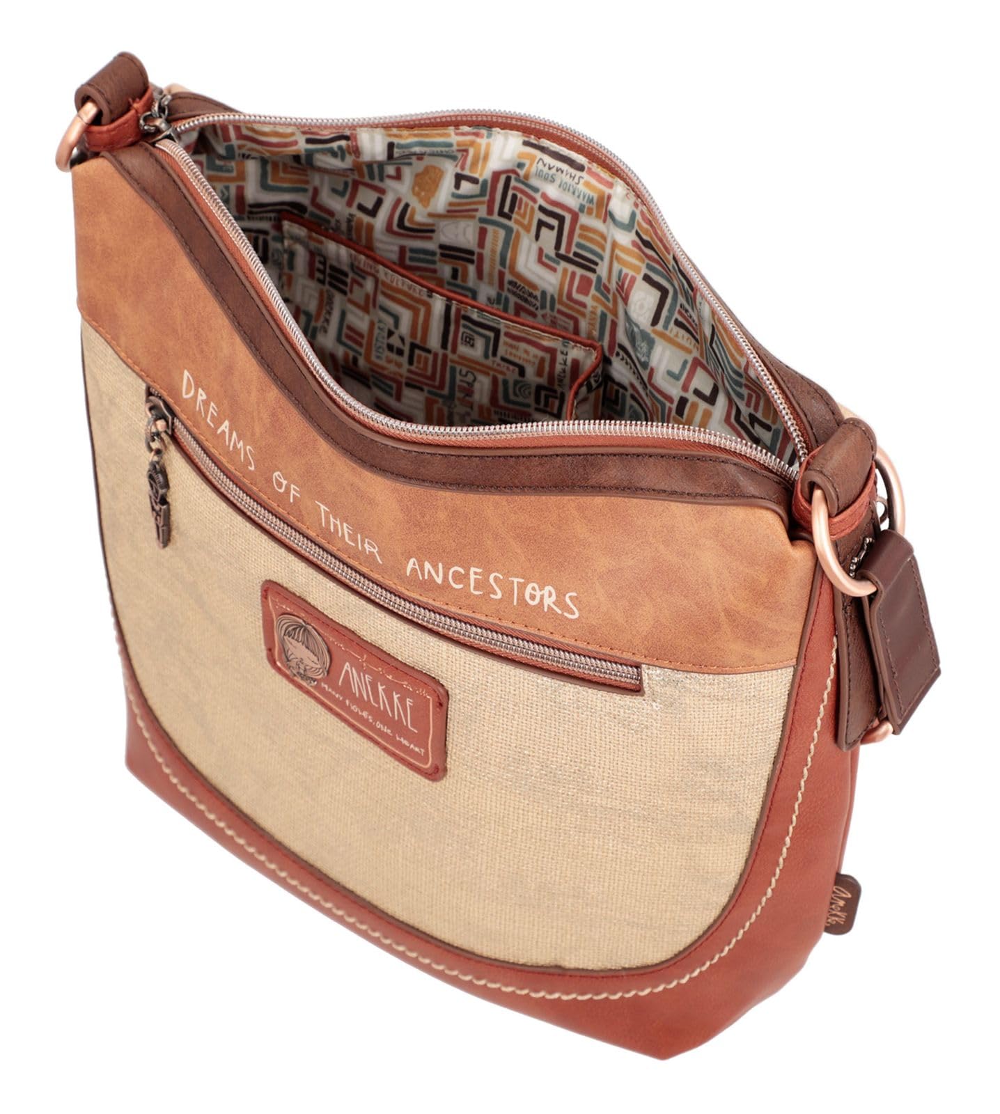 Anekke Menire borsa a tracolla grande ecopelle 31x25x8
