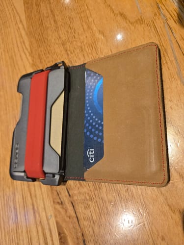 Dango D-Series D01 Dapper portafoglio bifold pelle grigio 17 carte