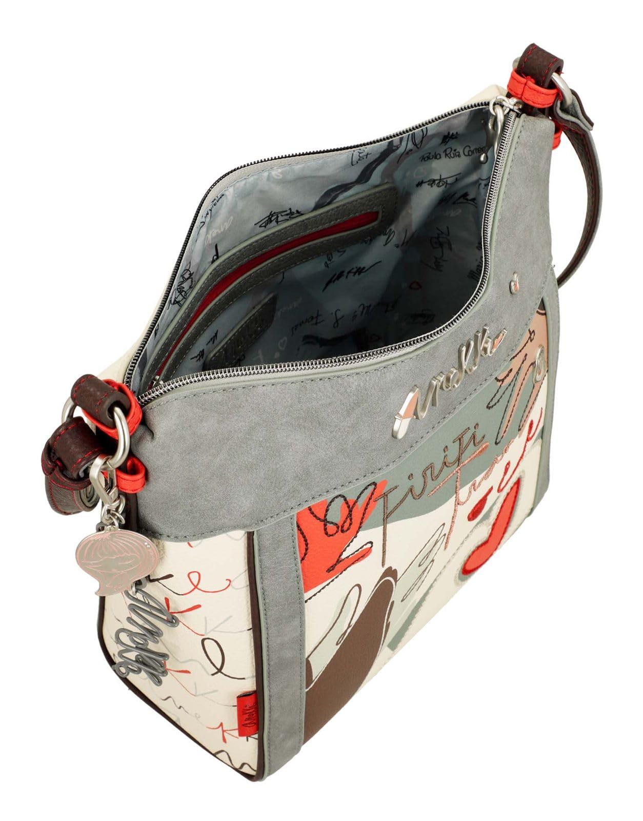 Anekke Mediterranean Ole borsa a tracolla 30x28 cm stampa artistica