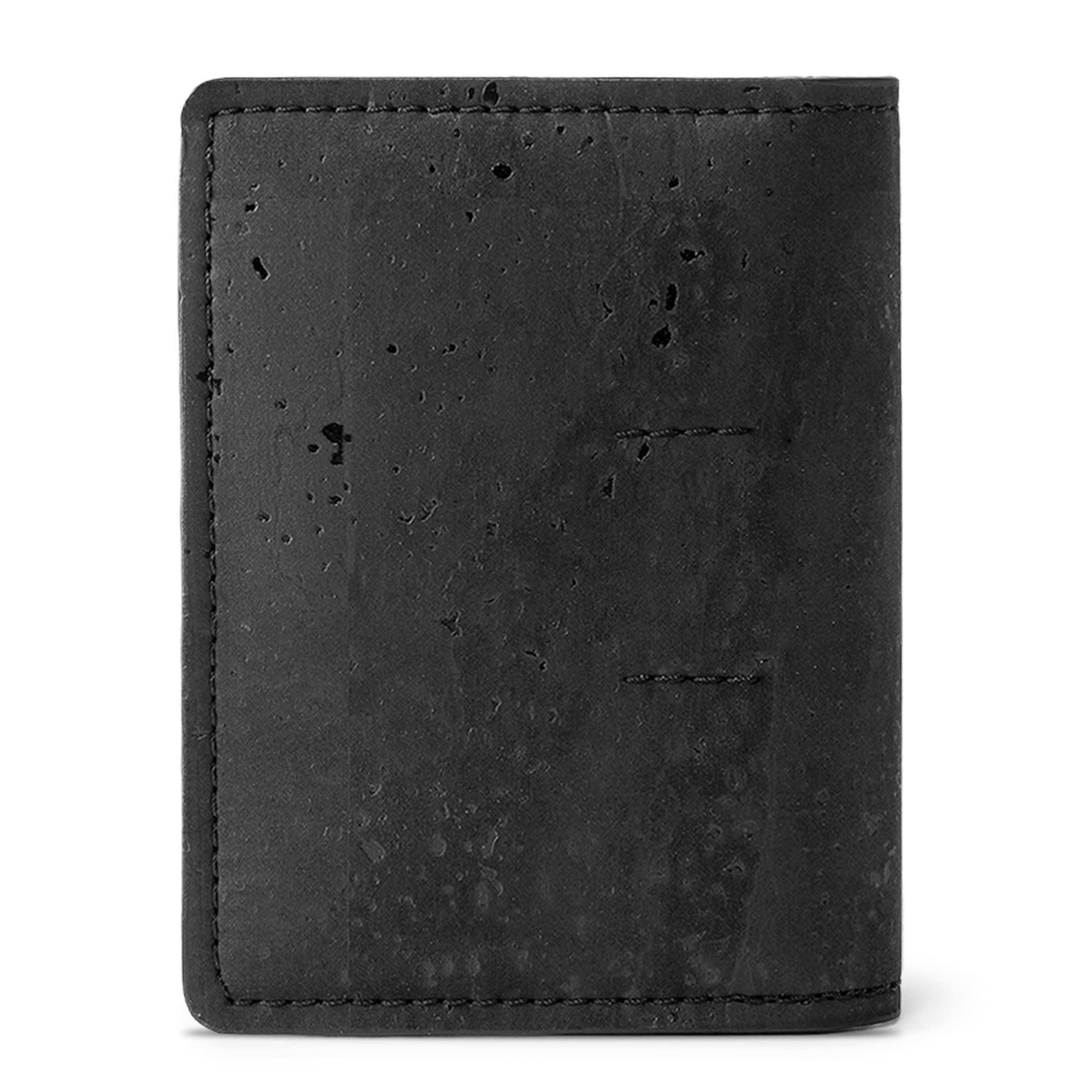 Corkor Wallets Portafoglio Sottile Nero RFID Sughero