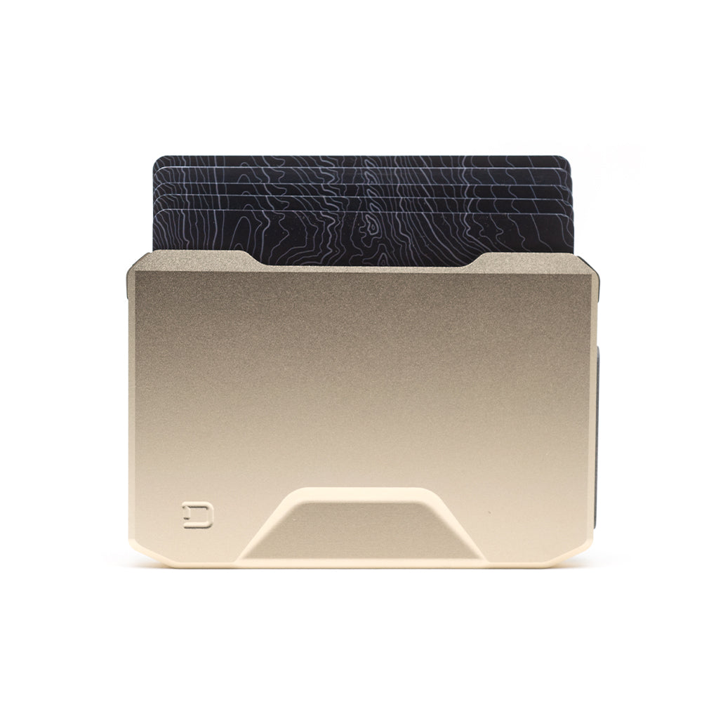 Dango SK1 Slide Kick portafoglio Champagne Gold RFID 6 carte