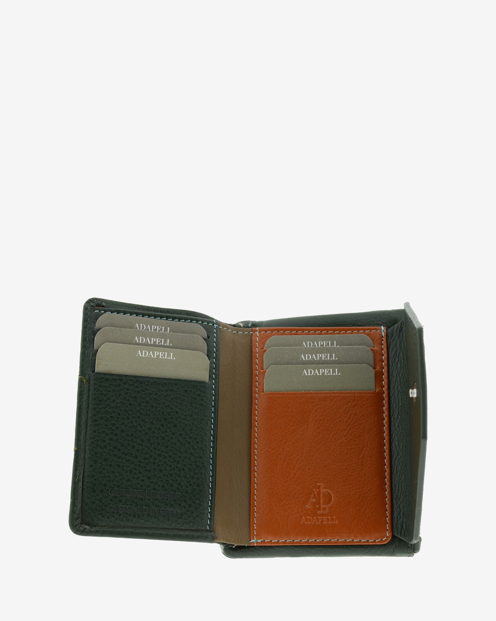 Adapell Lettera 4237 portafoglio piccolo donna Marrone 6 carte