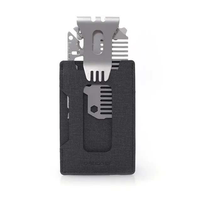 Dango S-Series S1 Stealth portafoglio slim DTEX nero 9 carte bundle