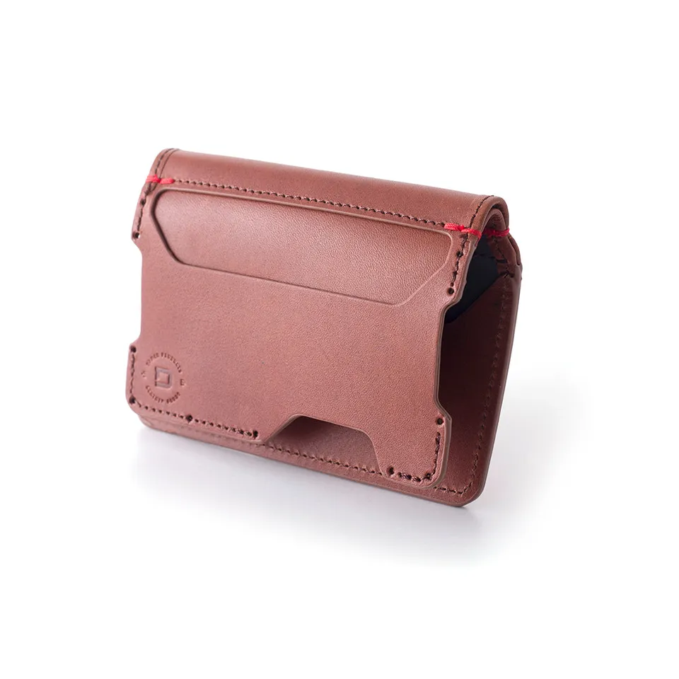 Dango Wallet Add-Ons 3 Pocket Bifold portafoglio Whiskey Brown pelle