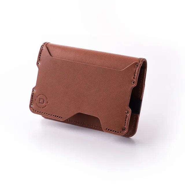 Dango D03 tasca bifold pelle 3 scomparti whiskey brown