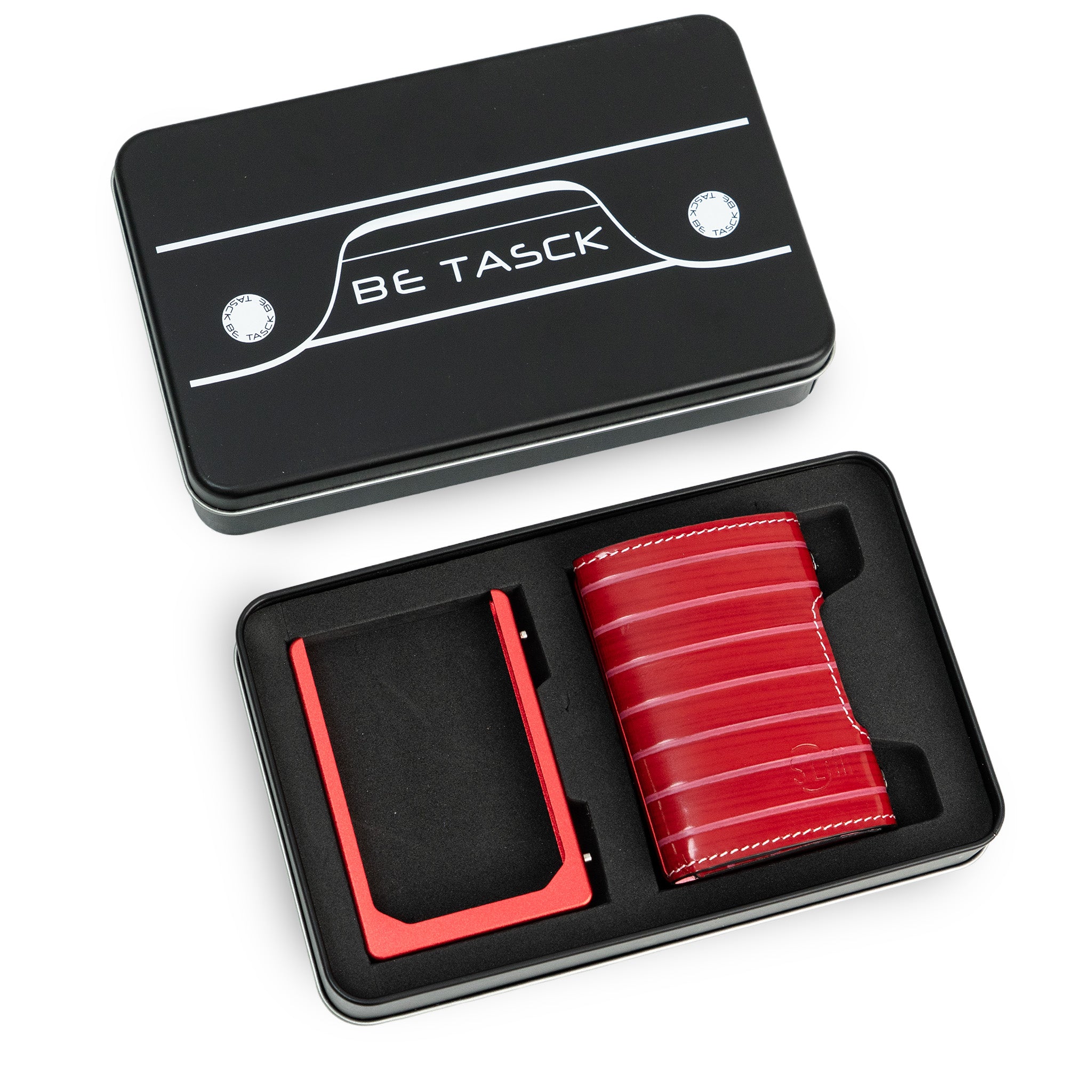 SLim Be Tasck portacarte lollipop rosso rosa