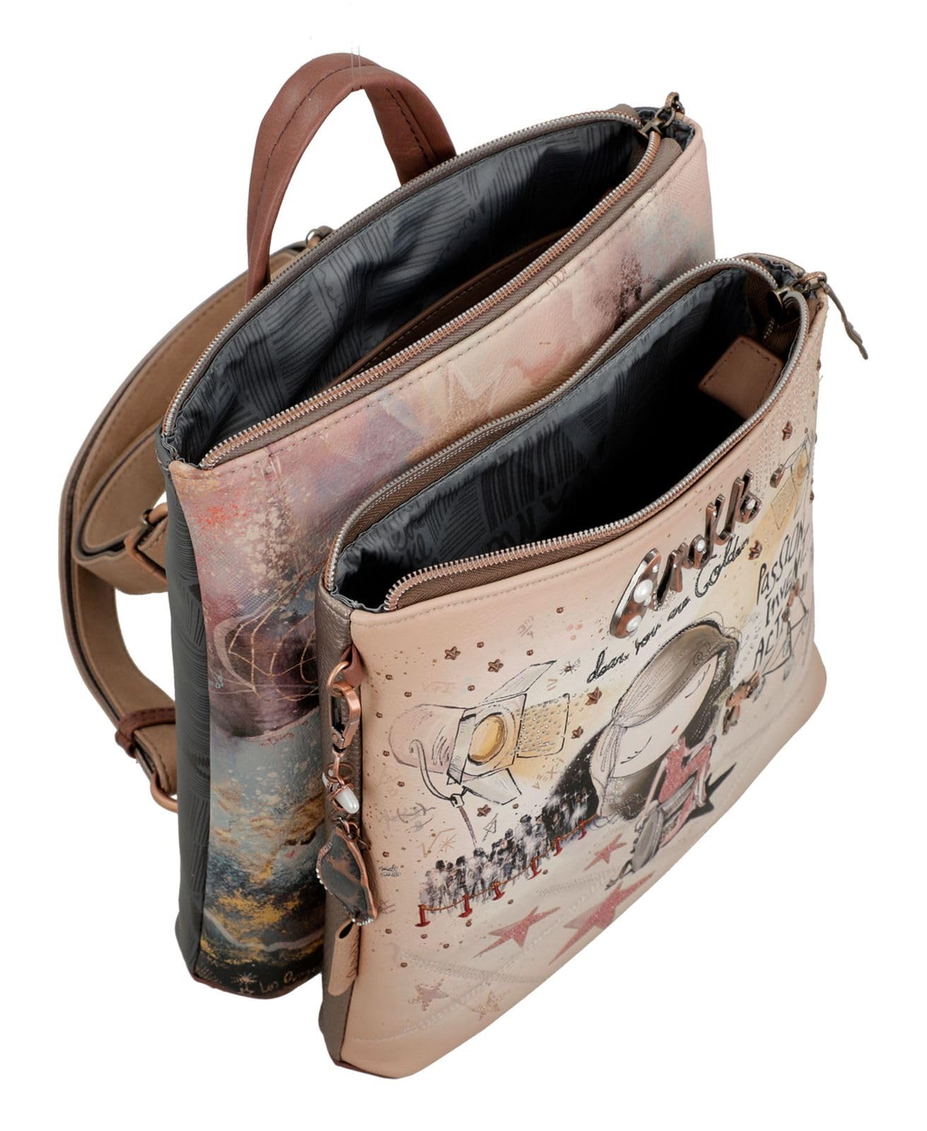 Anekke Hollywood Backpack Zaino Donna Multicolor
