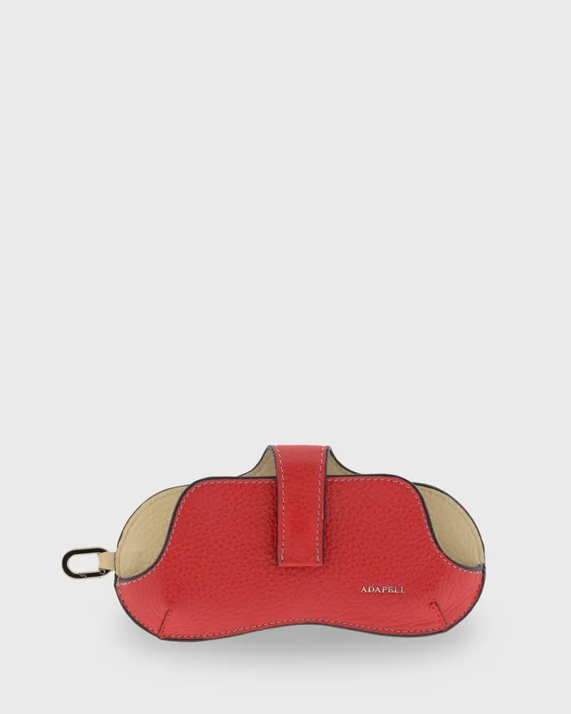 Adapell Nexo 8094 custodia occhiali nera pelle pieno fiore